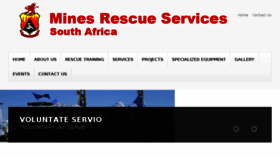 What Minesrescue.co.za website looked like in 2014 (9 years ago)