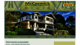 What Mccormickhouse.co.nz website looked like in 2014 (9 years ago)