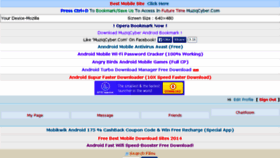 What Muziqcyber.in website looked like in 2014 (9 years ago)