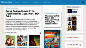 What Movierox.com website looked like in 2014 (9 years ago)