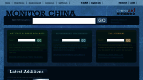 What Monitorchina.org website looked like in 2014 (9 years ago)