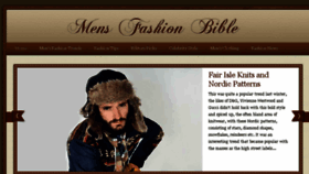 What Mensfashionbible.com website looked like in 2014 (9 years ago)