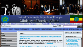 What Mfa.gov.et website looked like in 2014 (10 years ago)
