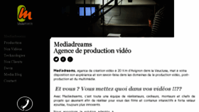What Mediadreams.fr website looked like in 2014 (9 years ago)