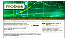 What Mobius.es website looked like in 2014 (9 years ago)