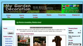 What Mygardendecoration.com website looked like in 2014 (9 years ago)