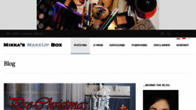 What Mikkasmakeupbox.com website looked like in 2014 (9 years ago)