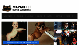 What Mapachili.com website looked like in 2014 (9 years ago)