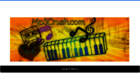 What Mp3crush.com website looked like in 2014 (9 years ago)