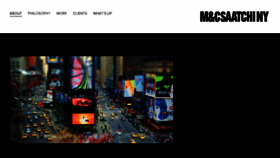 What Mcsaatchiny.com website looked like in 2014 (9 years ago)