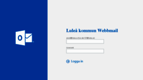 What Mail.lulea.se website looked like in 2014 (9 years ago)