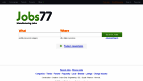 What Manufacturingjobs77.com website looked like in 2015 (9 years ago)