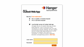 What Mail.hanger.com website looked like in 2015 (9 years ago)