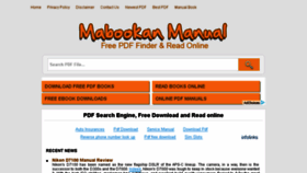 What Mabookan.com website looked like in 2015 (9 years ago)
