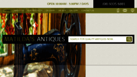 What Matildasantiques.com.au website looked like in 2015 (9 years ago)