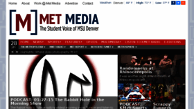What Metrostudentmedia.com website looked like in 2015 (9 years ago)