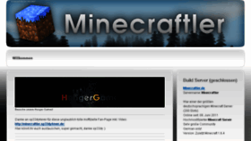 What Minecraftler.de website looked like in 2015 (9 years ago)