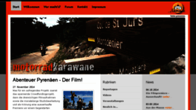 What Motorradkarawane.de website looked like in 2015 (9 years ago)