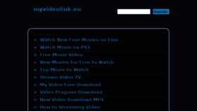 What Myvideolink.eu website looked like in 2015 (9 years ago)
