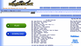 What Mp3fresh.net website looked like in 2015 (9 years ago)