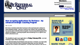 What Mybyreferralonly.com website looked like in 2015 (9 years ago)