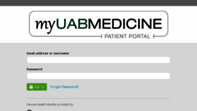 What Myuabmedicine.iqhealth.com website looked like in 2015 (9 years ago)