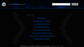 What Minibookmarks.com website looked like in 2015 (9 years ago)