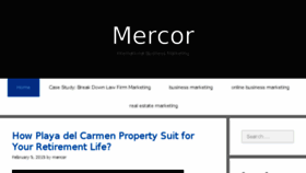 What Mercor.org website looked like in 2015 (9 years ago)