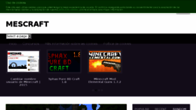 What Mescraft.com website looked like in 2015 (9 years ago)