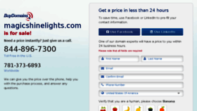 What Magicshinelights.com website looked like in 2015 (9 years ago)