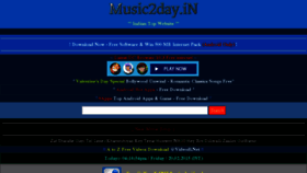 What Music2day.in website looked like in 2015 (9 years ago)