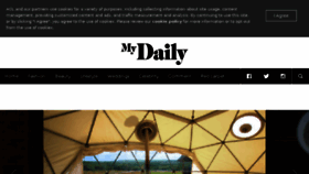 What Mydaily.co.uk website looked like in 2015 (9 years ago)