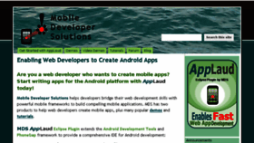 What Mobiledevelopersolutions.com website looked like in 2015 (9 years ago)