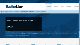 What Machine-liker.tk website looked like in 2015 (9 years ago)