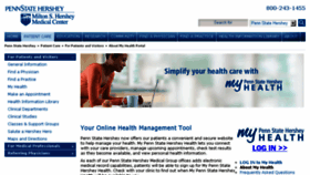 What Mypennstatehershey.iqhealth.com website looked like in 2015 (9 years ago)