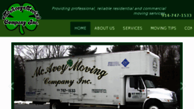 What Mcaveymoving.com website looked like in 2015 (9 years ago)