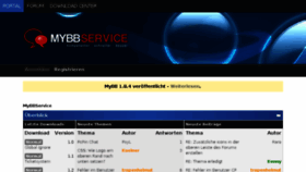 What Mybbservice.de website looked like in 2015 (9 years ago)