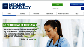 What Medlineuniversity.com website looked like in 2015 (9 years ago)