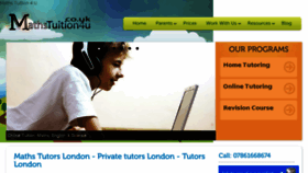What Mathstuition4u.co.uk website looked like in 2015 (9 years ago)