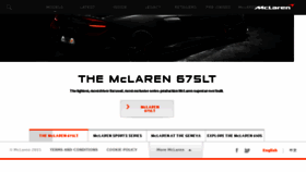 What Mclarenautomotive.com website looked like in 2015 (9 years ago)