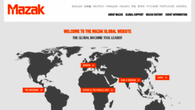 What Mazak.com website looked like in 2015 (9 years ago)