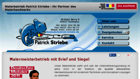 What Malerbetrieb-striebe.de website looked like in 2015 (9 years ago)