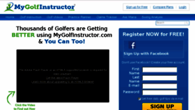 What Mygolfinstructor.com website looked like in 2015 (9 years ago)