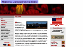 What Memorialgardenssheridan.com website looked like in 2015 (9 years ago)