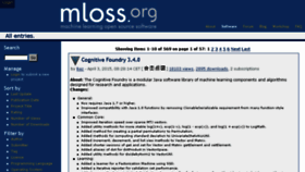 What Mloss.org website looked like in 2015 (9 years ago)