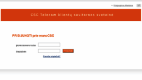 What Mano.csc.lt website looked like in 2015 (9 years ago)