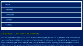What Marketing6.nl website looked like in 2015 (9 years ago)