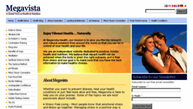 What Megavista-health.com website looked like in 2015 (9 years ago)