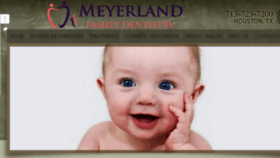 What Meyerlandfamilydentistry.com website looked like in 2015 (9 years ago)