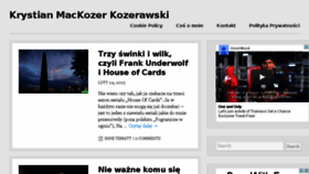 What Mackozer.pl website looked like in 2015 (9 years ago)